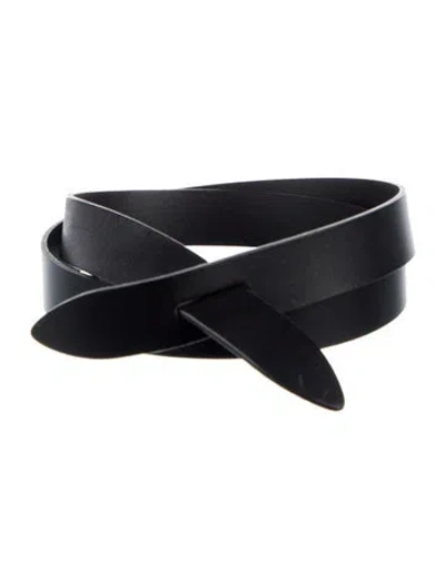 Pre-owned Isabel Marant Leather Waist Belt In Black