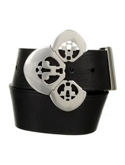 Pre-owned Isabel Marant Leather Waist Belt In Black
