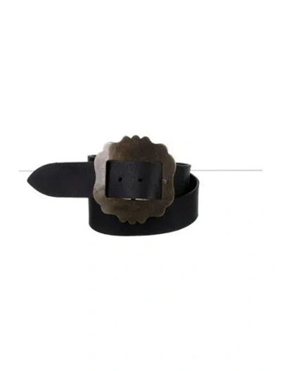 Pre-owned Isabel Marant Leather Waist Belt In Black