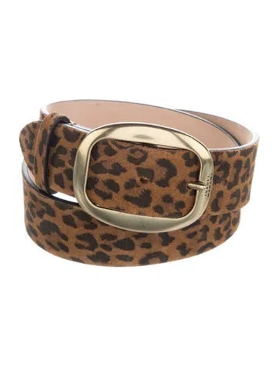 Pre-owned Isabel Marant Leather Waist Belt In Black/brown