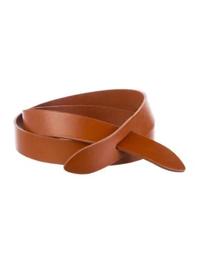 Pre-owned Isabel Marant Leather Waist Belt In Brown