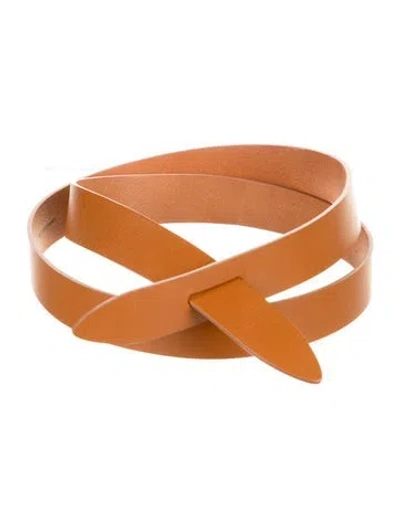 Pre-owned Isabel Marant Leather Waist Belt In Brown