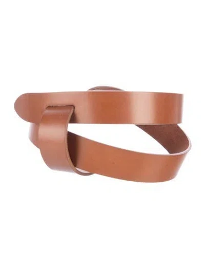 Pre-owned Isabel Marant Leather Waist Belt In Brown