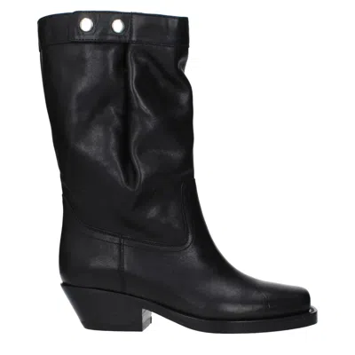 Isabel Marant Leather Women's Ankle In Black