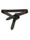 Isabel Marant Adjustable Knot Detail Belt With Smooth Finish In Black