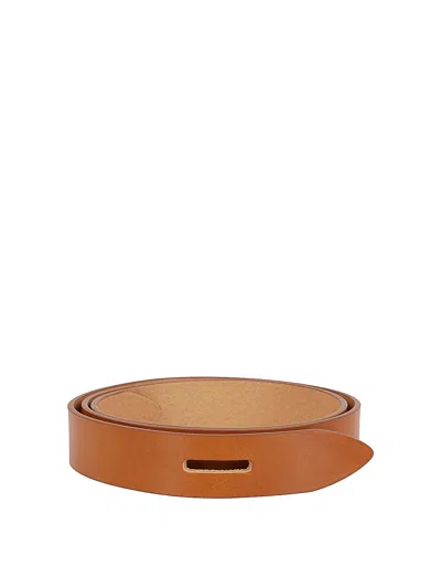 Isabel Marant Lassio Leather Belt In Brown