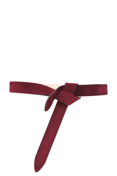 Isabel Marant Lecce Belt In Burgundy
