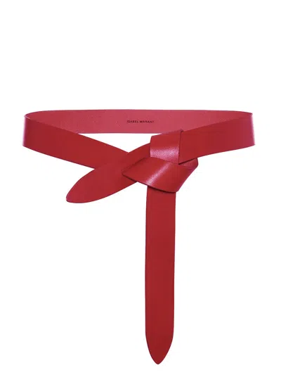 Isabel Marant Lecce Belt In Red