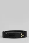 Isabel Marant Lecce Belts In Black Leather In Black