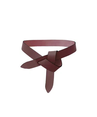Isabel Marant Lecce Knot Belt In Red