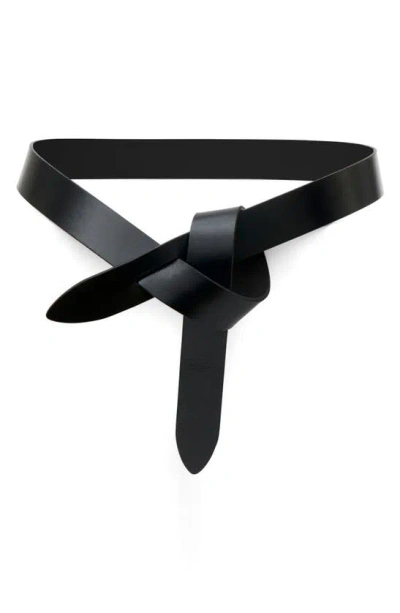Isabel Marant Lecce Leather Belt In Black