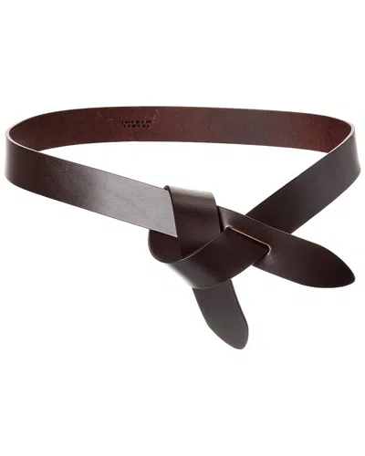 Isabel Marant Lecce Leather Belt In Brown
