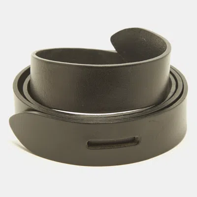 Pre-owned Isabel Marant Lecce S Waist Belt Black Leather