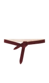 Isabel Marant Burgundy Lecce Belt In 葡萄酒色