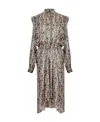 Isabel Marant Leidy Floral-printed Long-sleeved Shirt Dress In Multicolor