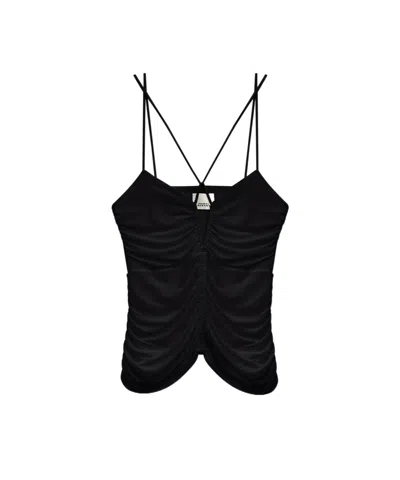 ISABEL MARANT ISABEL MARANT LEILA RUCHED SLEEVELESS TOP
