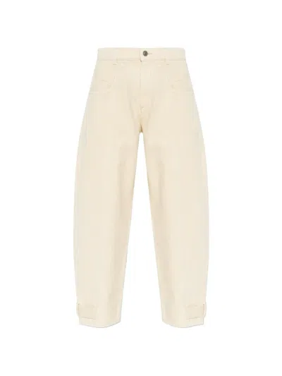 Isabel Marant Leja Panelled Jeans In Neutral
