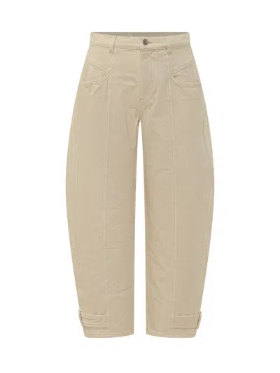 Isabel Marant Leja-ga Straight-leg Pants In Brown