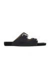 Isabel Marant Lekson Buckle Detailed Sandals In Black