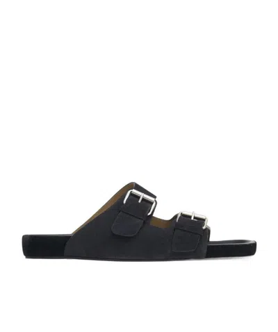 Isabel Marant Lekson Buckle Detailed Sandals In Black