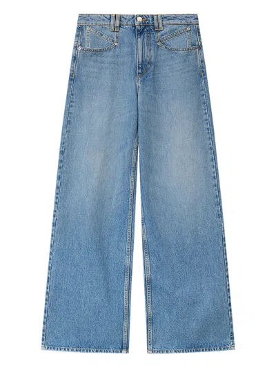 Isabel Marant Lemony Denim Jeans In Blue
