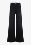 Isabel Marant Lemony Wide-leg Jeans In Black