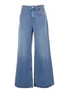 Isabel Marant Lemony High Waist Wide Pants In Blue