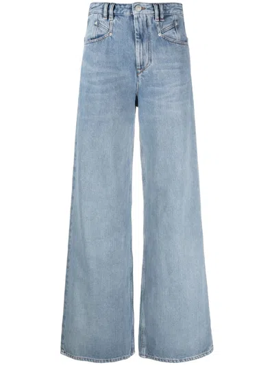 Isabel Marant Blue Lemony Wide-leg Jeans