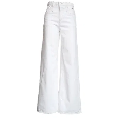 Isabel Marant Lemony High-waisted Wide-leg Jeans In White
