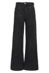 Isabel Marant Straight Leg Cropped Jeans With High Rise
