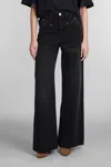 Isabel Marant Dilali Cropped High-rise Straight-leg Jeans In Black