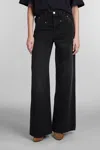 Isabel Marant Niroka Straight-leg Denim Pants In Black