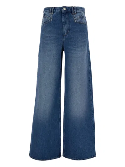 Isabel Marant Palazzo Jeans In Blue