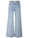 Isabel Marant Wide-leg Denim Trousers With Belt Loops In Blue