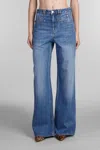 ISABEL MARANT LEMONY JEANS IN BLUE COTTON