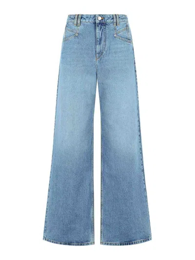 Isabel Marant Lemony Light Blue Cotton Jeans
