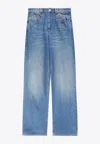 Isabel Marant Lemony Wide Jeans In Blue