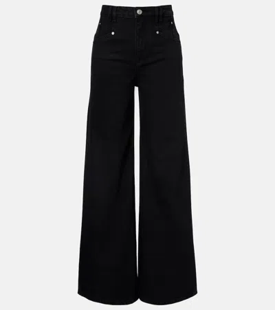 Isabel Marant Lemony Wide-leg Jeans In Black