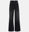 Isabel Marant Niroka Straight-leg Denim Pants In Black