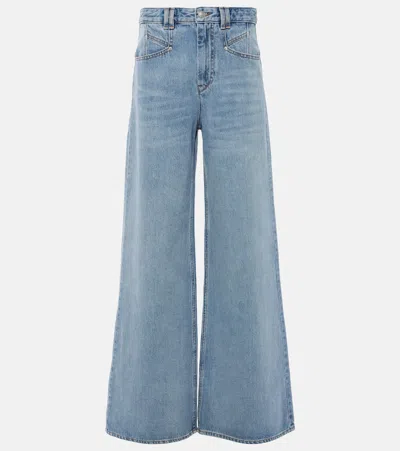 ISABEL MARANT LEMONY WIDE-LEG JEANS