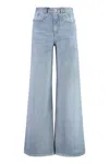 Isabel Marant Lemony Blue Denim Pants In Denim