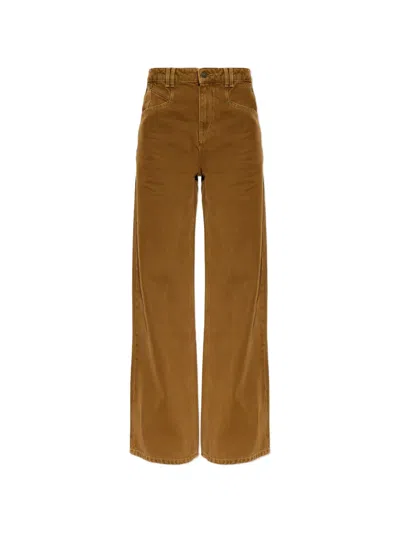 Isabel Marant Lemony Wide-leg Jeans In Brown