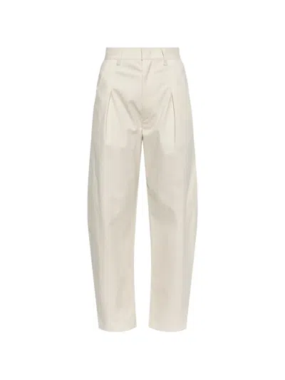 Isabel Marant Lenadia Pleated Trousers In Nude