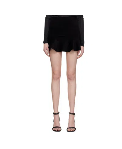 Isabel Marant Black Lenny Miniskirt In 01bk Black