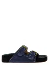 Isabel Marant Buckle Slippers In Blue