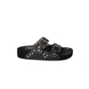 Isabel Marant Lennya Pearly Studded Leather Dual-buckle Sandals