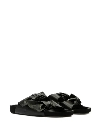 Isabel Marant Lennyo Bow Sandals In Black