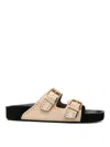 Isabel Marant 'lennyo' Suede Leather Sandals In Beige