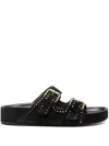 Isabel Marant Lennyo Studded Leather Sandals In Black