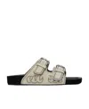 Isabel Marant Lennyo Buckle Sandals In Brown